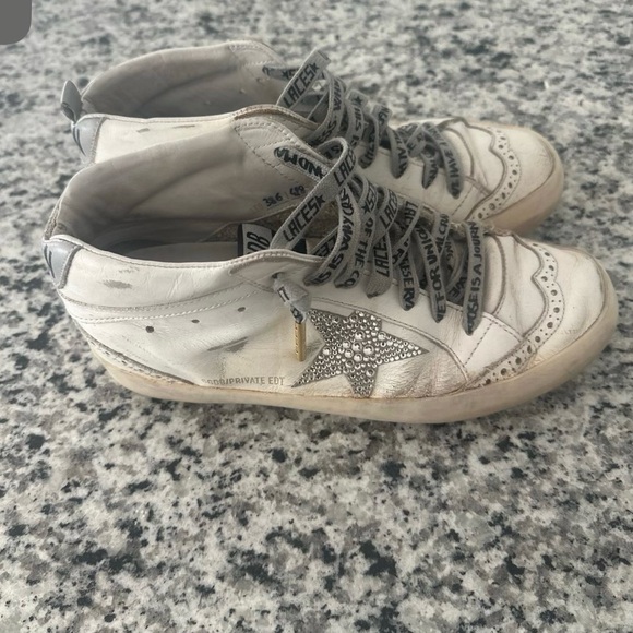 Golden Goose Mid Star Crystal Embellished Sneaker - Picture 3 of 4